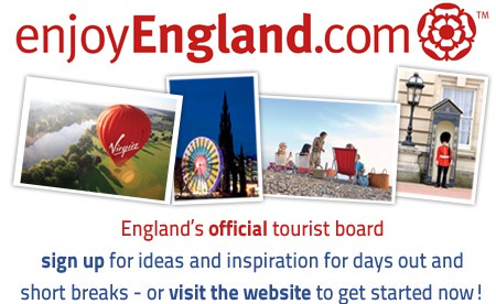 England�s official tourist board: sign up for ideas and inspiration for days out and short breaks - or visit the website to get started now!