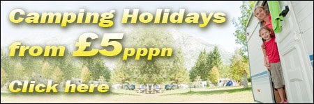 Click Here for Camping Holidays from £5 pppn!